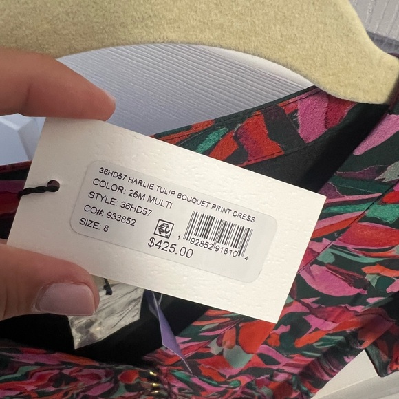 NWOT Milly Harlie tulip bouquet print dress - Picture 4 of 7